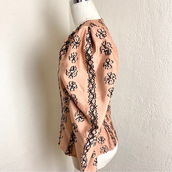 $595 Ulla Johnson Runway Layla Silk Blend Blouse - Picture 6 of 11